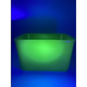 Mckee Jadeite Refrigerator Dish 6.25" Uranium Glass